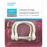 Fashion Metal D Rings - 2ct - Unique Brand