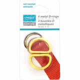 Metal D Rings - Gold - Unique Brand