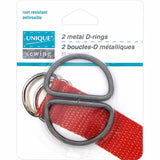 Metal D Rings - Black - Unique Brand