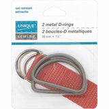 Metal D Rings - Black - Unique Brand
