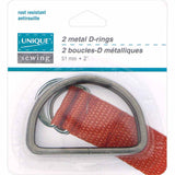 Metal D Rings - Black - Unique Brand
