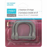 Fashion Metal D Rings - 2ct - Unique Brand