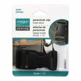 Parachute Buckle Plastic - Black - Unique Brand