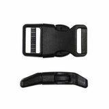 Contoured Parachute Buckles - 2ct Black - Unique Brand