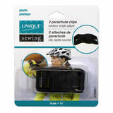 Contoured Parachute Buckles - 2ct Black - Unique Brand