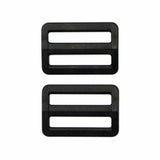 Strap Adjusters Plastic - 2ct Black - Unique Brand