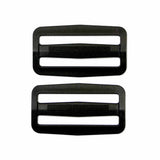 Strap Adjusters Plastic - 2ct Black - Unique Brand