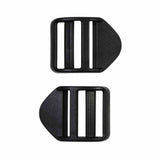 Ladderlock Buckles Plastic - 2ct Black - Unique Brand