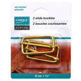 Slide Buckles Metal - 2ct Gold - Unique Brand