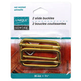 Slide Buckles Metal - 2ct Gold - Unique Brand