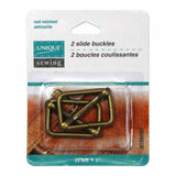Slide Buckles Metal - 2ct Antique Gold - Unique Brand