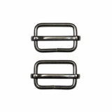 Slide Buckles Metal - 2ct Gunmetal - Unique Brand