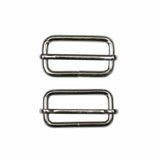 Slide Buckles Metal - 2ct Silver - Unqiue Brand