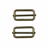 Slide Buckles Metal - 2ct Antique Gold - Unique Brand