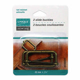 Slide Buckles Metal - 2ct Antique Gold - Unique Brand