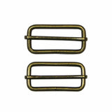 Slide Buckles Metal - 2ct Antique Gold - Unique Brand