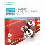 Purse Feet - 12mm (1/2") - 4pcs - UNIQUE