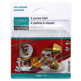 Purse Feet - 15mm (5/8") - 4pcs - UNIQUE