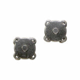 Sew-on Magnetic Snaps - 18mm - 2 Sets - Gunmetal - UNIQUE