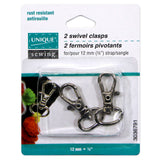 Swivel Hooks- 12mm - 2pcs - UNIQUE