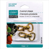 Swivel Hooks- 12mm - 2pcs - UNIQUE