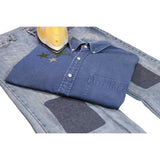 Iron On Patches Denim 4 x 6" 2ct Dark Blue