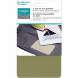 Iron On Patches, Drill 4 x 6" 2ct