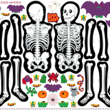 Mr Bones Skeleton Panel 36" x 60" - 100% Cotton - Sew & Go