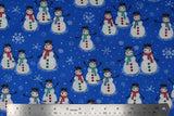 Happy Snowman - 44/45" - 100% cotton