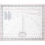 Slash-N-Circle Quilting Ruler - 9 7⁄8 x 12 1⁄2" - KOMFORT KUT