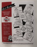 Aunt Martha's Hot Iron Transfers - Days of the Week Tea Towels