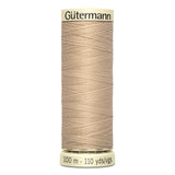 Sew-All Thread - 100m Gutermann - White, Beige & Brown
