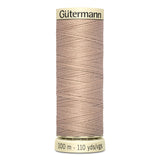 Sew-All Thread - 100m Gutermann - White, Beige & Brown