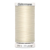 Gutermann Sew-All Thread - 250m - White, Beige & Brown