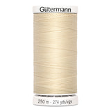 Gutermann Sew-All Thread - 250m - White, Beige & Brown