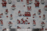 Penguin Party - 44" - 100% cotton