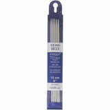 Double Point Aluminum Knitting Needles - 6" (15cm) - UNQIUE