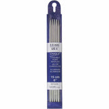Double Point Aluminum Knitting Needles - 6" (15cm) - UNQIUE