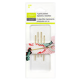 Gold Plated Tapestry Needles - 4pcs - Unique Brand