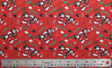 Winter Holiday IV Mickey Noel - 45" - 100% cotton