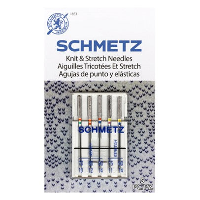 Sewing Machine Needles - Knit & Stretch Needles - Assorted - 5 count - Schmetz