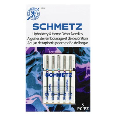 Sewing Machine Needles - Upholstery & Home Decor Needles - Assorted - 5 count - Schmetz