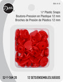 Dritz Snaps - 12 mm - Size 20 - 12 Sets