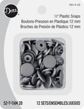 Dritz Snaps - 12 mm - Size 20 - 12 Sets