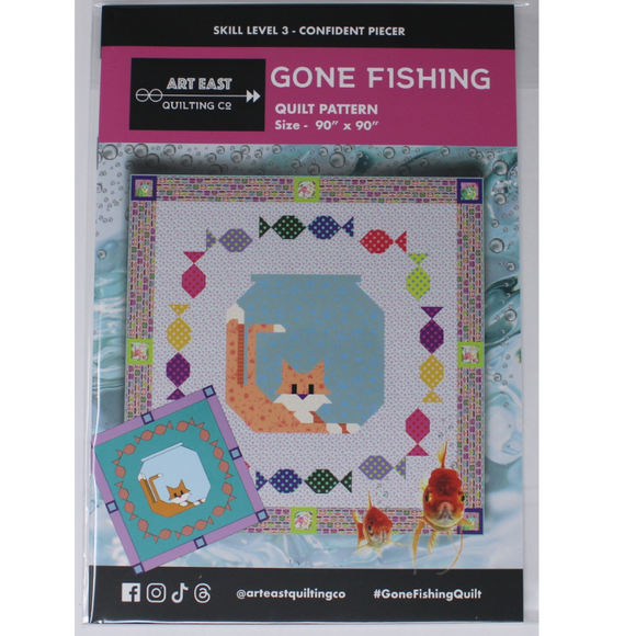 Gone Fishing - Quilting Pattern - Art East Quilting Co.
