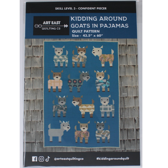 Kidding Around (Goats in Pajamas) - Quilting Pattern - Art East Quilting Co.