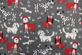 Assorted Dogs Fleece Print - 60" - 100% polyester