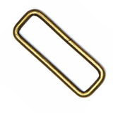 Rectangle Rings - 4ct Antique Gold - Unique Brand