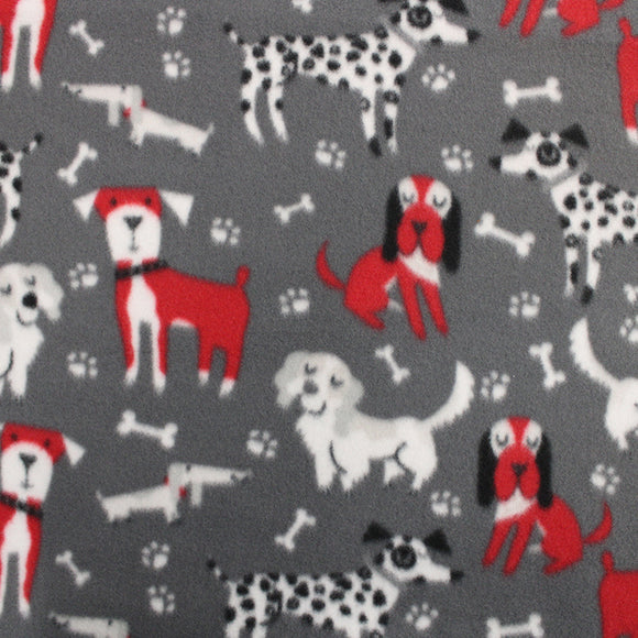 Assorted Dogs Fleece Print - 60