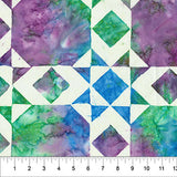 Quilt Blocks Wide Backing - 108'' - 100% cotton - Banyan Batiks